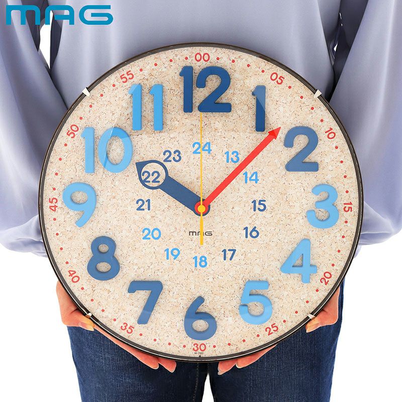 MAG(マグ) 電波壁掛け時計 W-750 N　側面