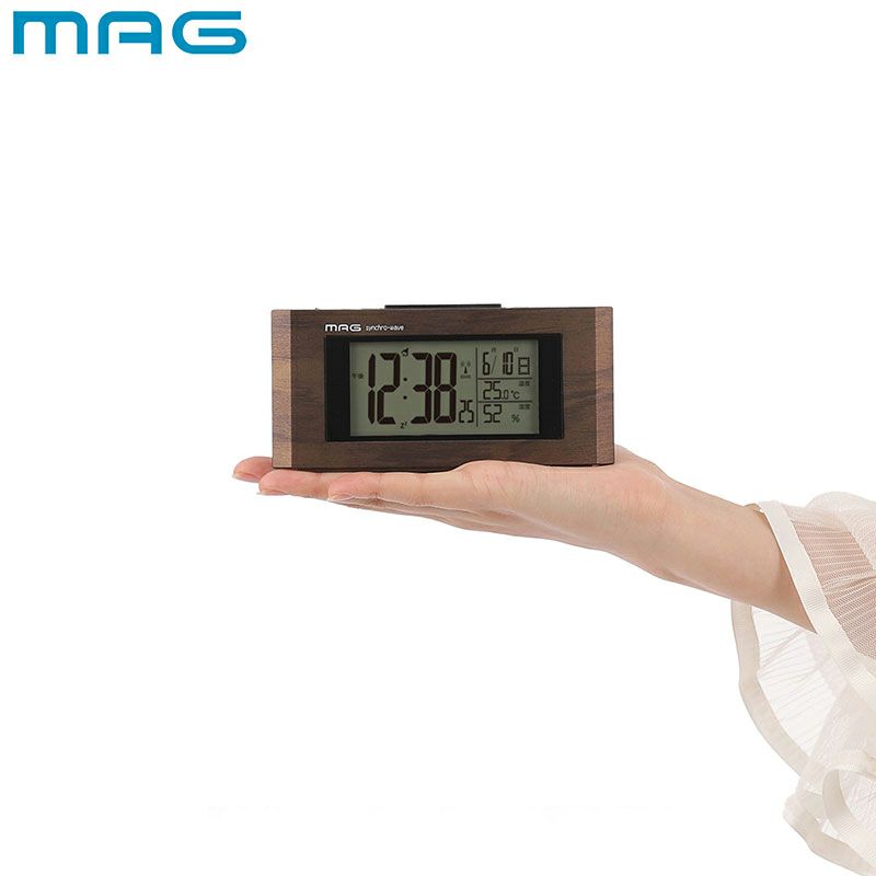 MAG(マグ) 電波置時計 ウッドライン T-743
