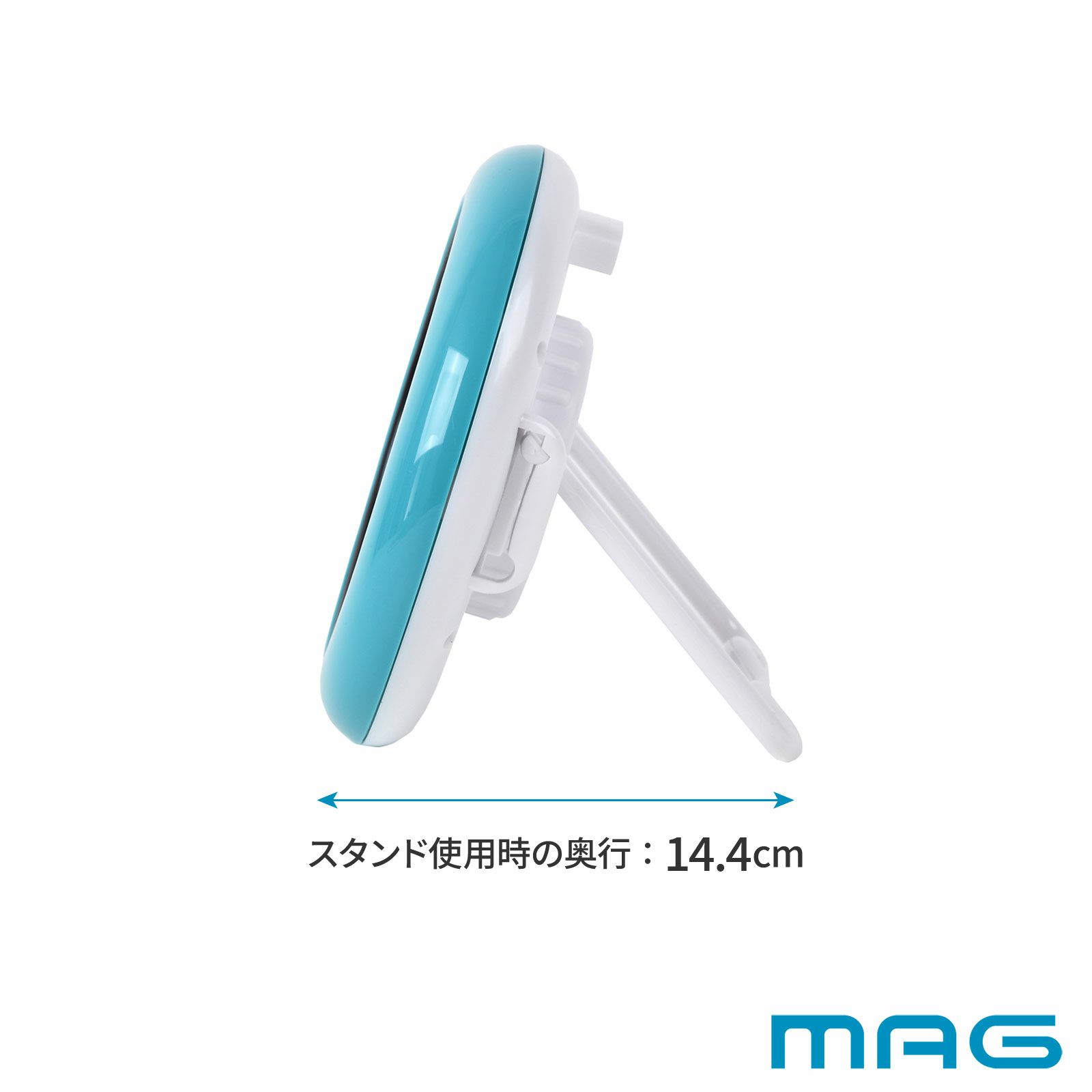 MAG(マグ) 生活防水置掛時計 バブルコート ﾌﾞﾙｰ FEW130