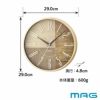 MAG(マグ) 電波壁掛け時計 ココア W-769