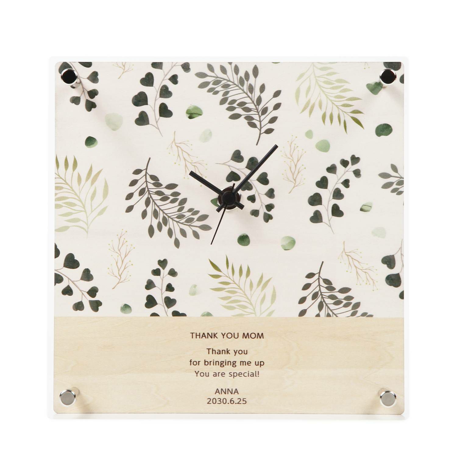 MAG(マグ) 置時計「アクリルフレーム」W-774-CO6 LGR