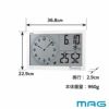 MAG(マグ) タイマー付き大型壁掛け時計 タイムスケール TM-606