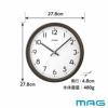 MAG(マグ) 電波壁掛け時計 トルテ W-768 BR