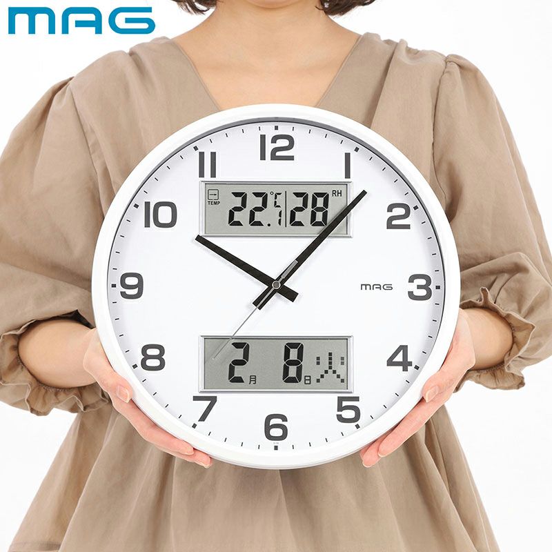 MAG(マグ) 壁掛け時計 ダブルポスト W-766