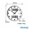 MAG(マグ) 壁掛け時計 ダブルポスト W-766