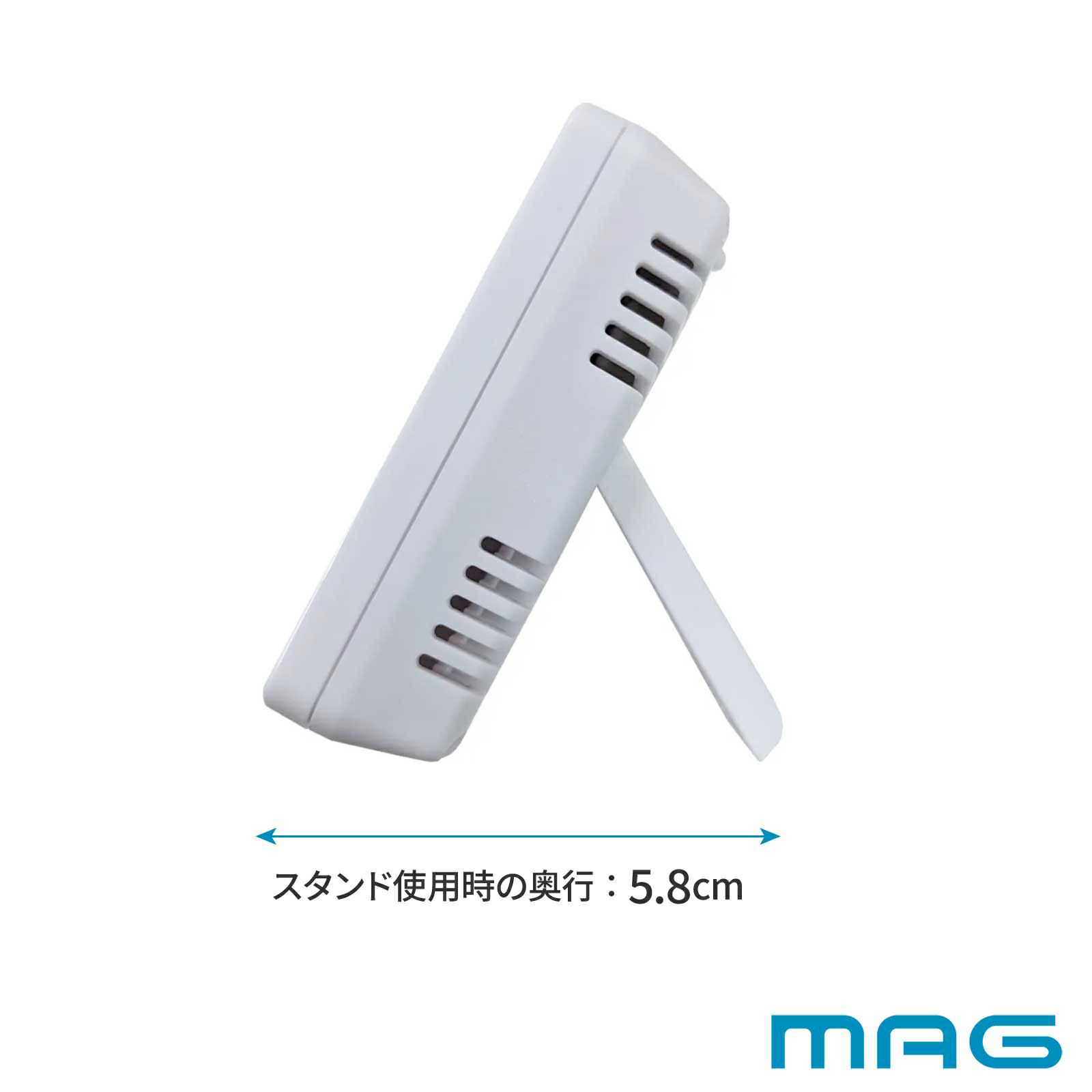 MAG(マグ) デジタル温度湿度計 スカイ TH-109 ﾎﾜｲﾄ