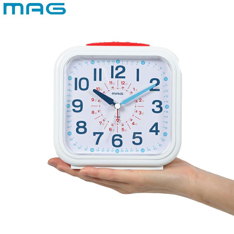 AG(マグ) 知育目覚まし時計 おきてよ～める T-784 WH-Z