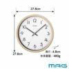 MAG(マグ) 電波壁掛け時計 トルテ W-768 IV-Z F