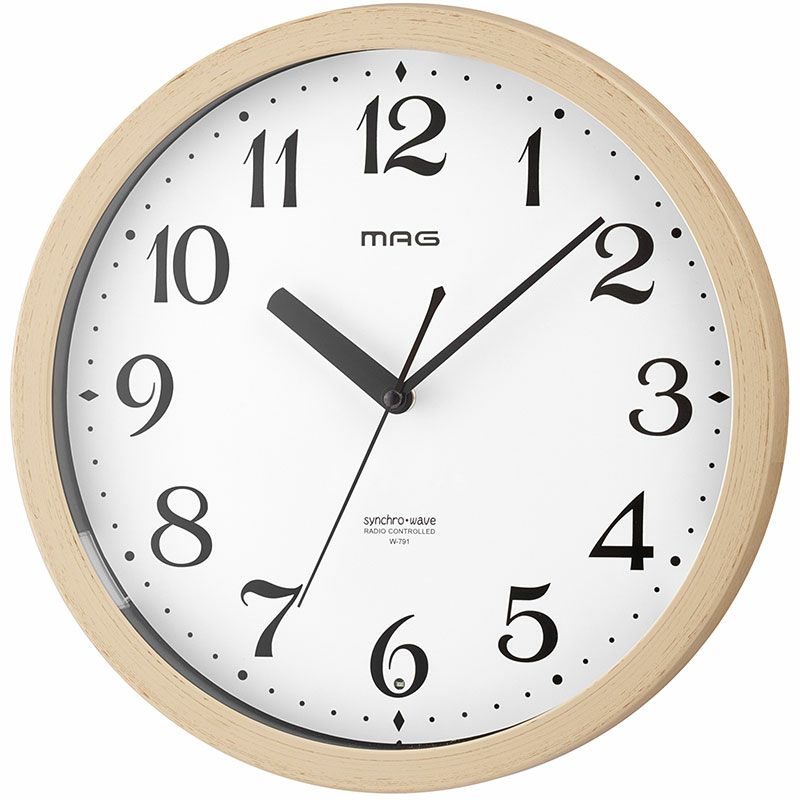 ライト自動点灯電波時計 灯(トモル)