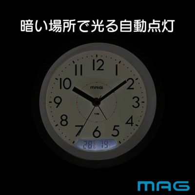 MAG(マグ) 自動点灯目覚まし時計 アンドン T-781 WH-Z