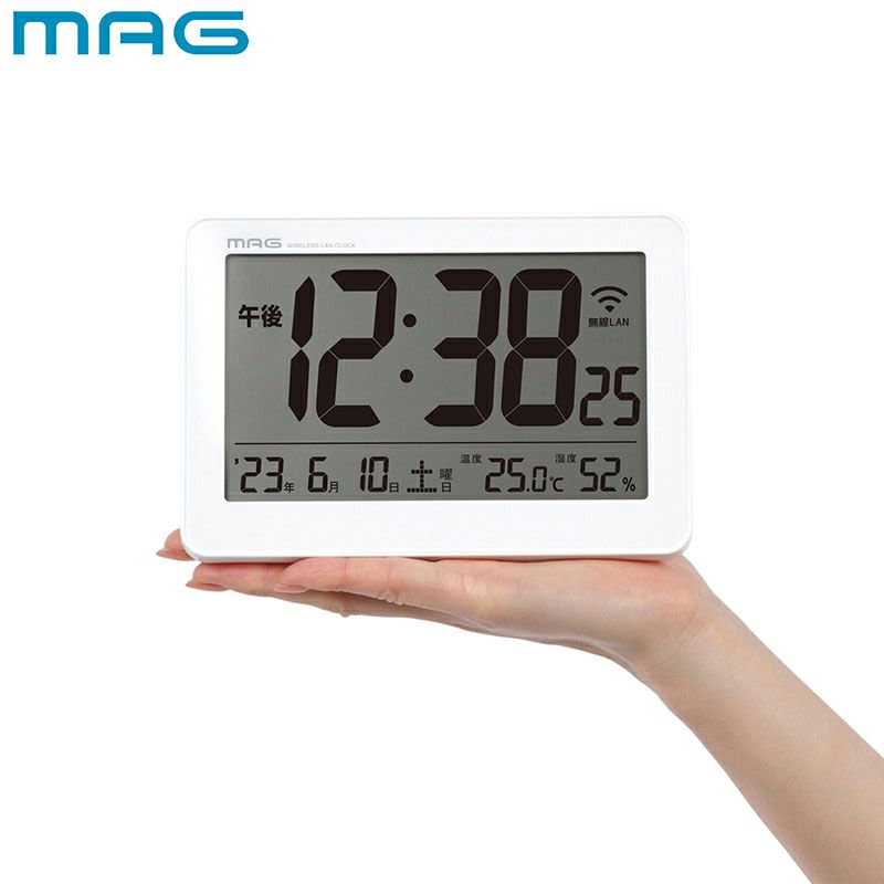MAG(マグ) 無線LAN置掛両用時計セットレス W-787