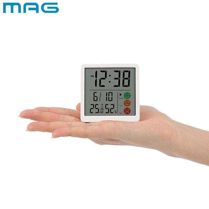 MAG(マグ) 時計付デジタル温度湿度計 ニコピタ TH-112