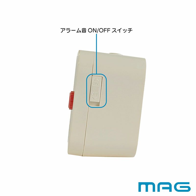 ノア精密 MAG マグ 大型タイマー タイムスケール TM-606WH-Z 掛け 置き