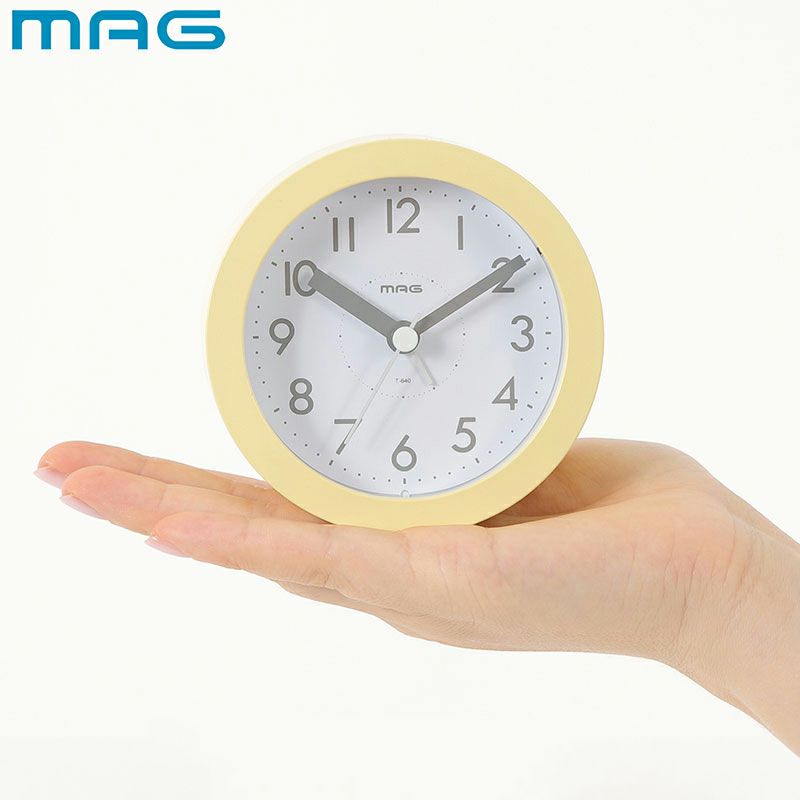 MAG(マグ) 電子音目覚まし時計 ルント ﾗｲﾄｲｴﾛｰ T-640