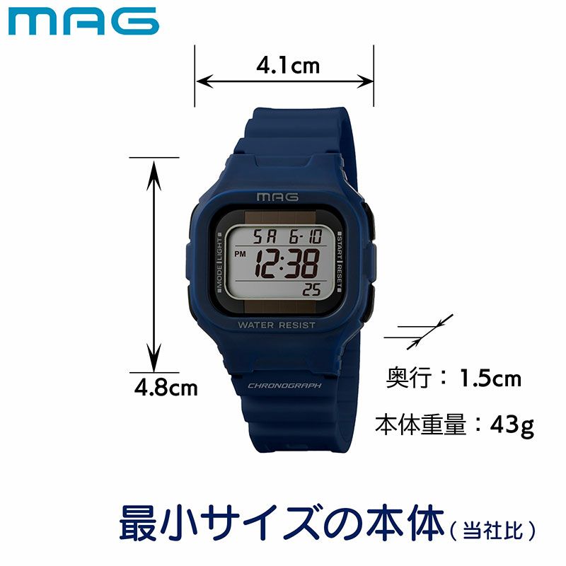 MAG(マグ) ソーラーウォッチ ルクサー ﾈｲﾋﾞｰ MW-551 NB