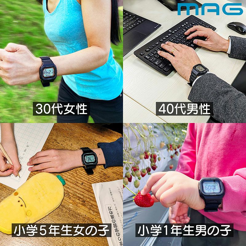 MAG(マグ) 電波ソーラーウォッチ ウエーブフォース ﾌﾞﾗｯｸ2 MW-550 BK2