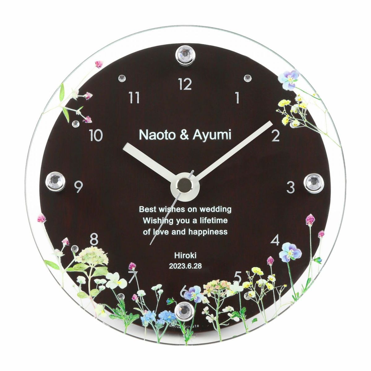 MAG名入れ時計 置時計 「ブーケ」 T-789_116
