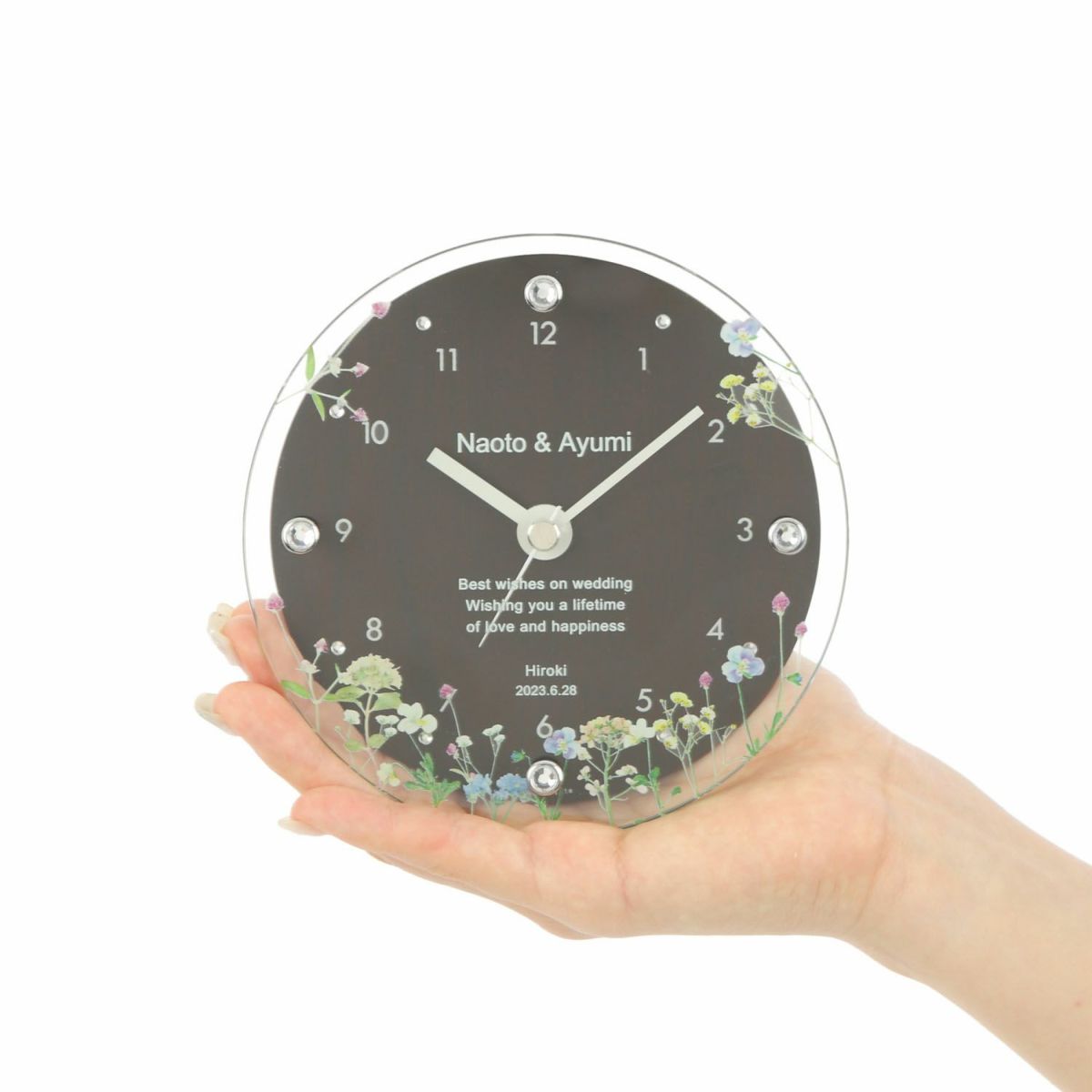 MAG名入れ時計 置時計 「ブーケ」 T-789_116