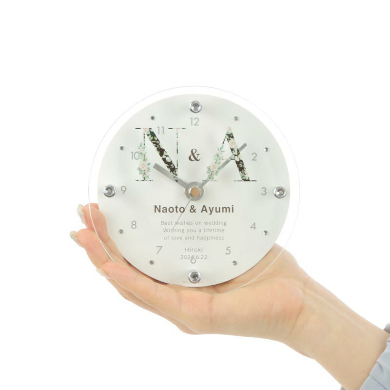 MAG名入れ時計 置時計 「イニシャル」 T-789-CO_104