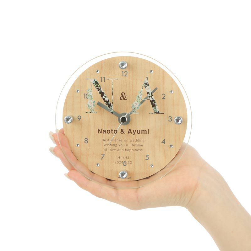MAG名入れ時計 置時計 「イニシャル」 T-789-CO_104