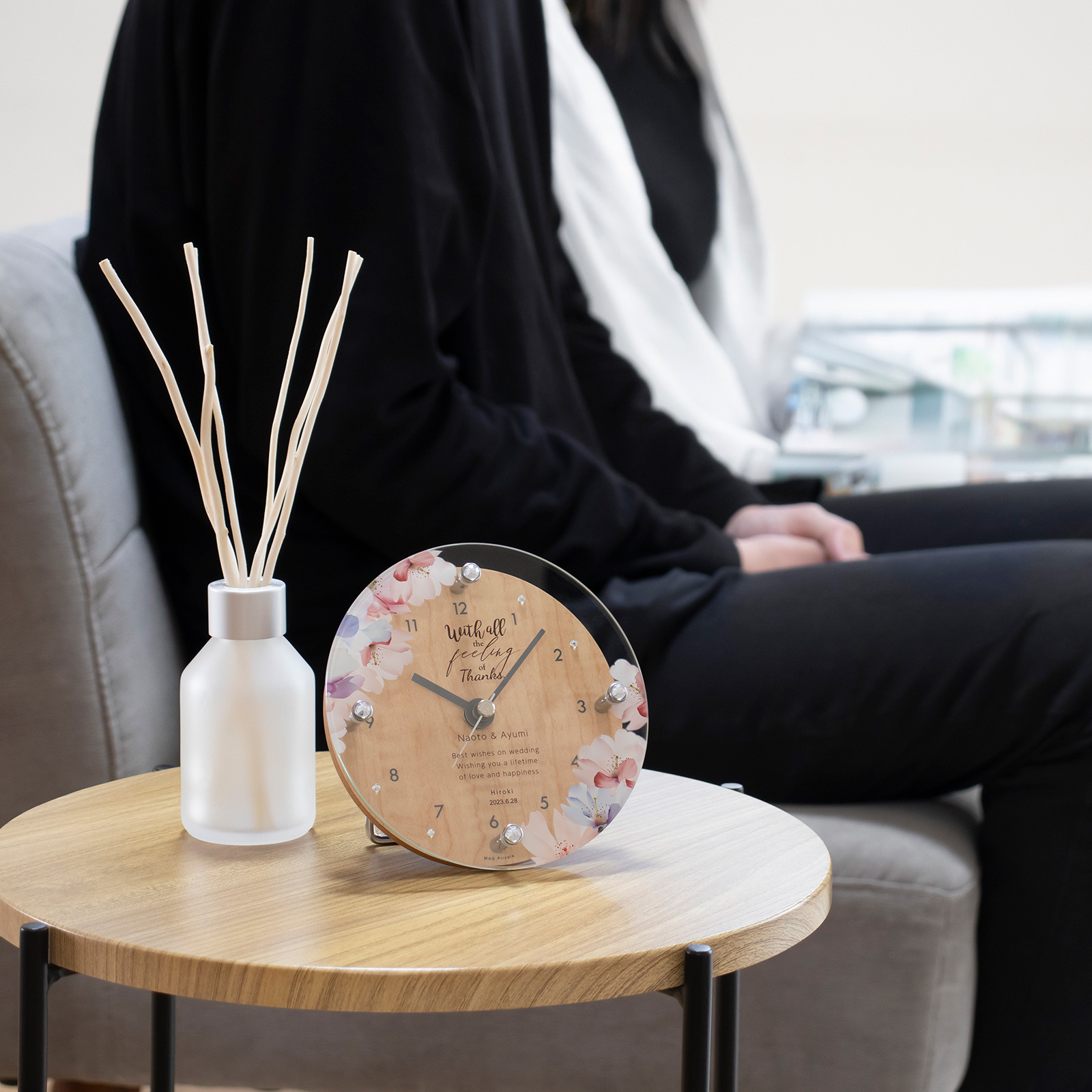 MAG名入れ時計 置時計 「イニシャル」 T-789-CO_104