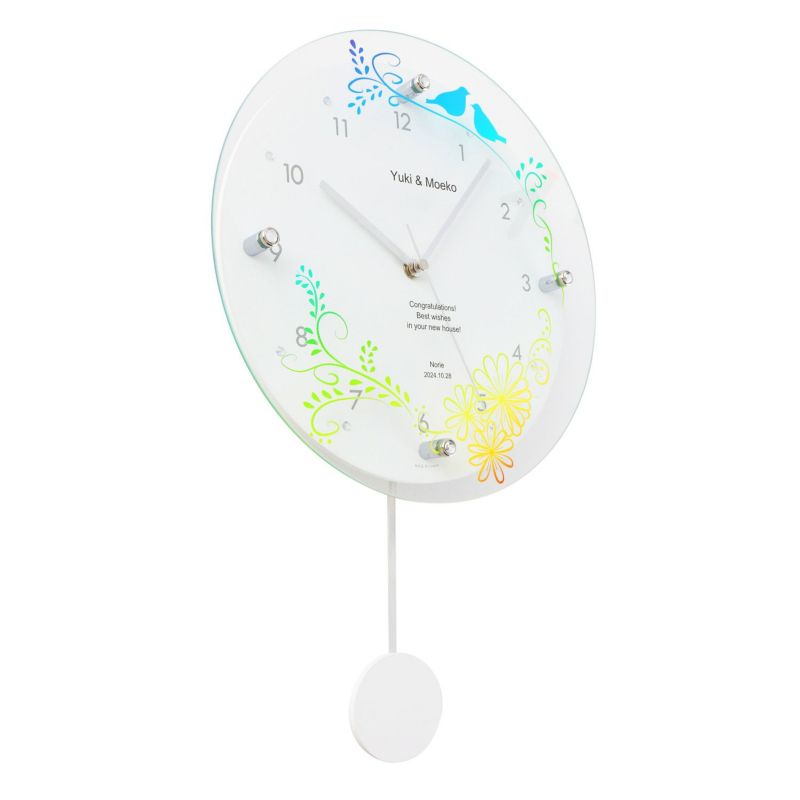  MAG名入れ時計 電波振り子時計 「バード」 W-797-CO_102