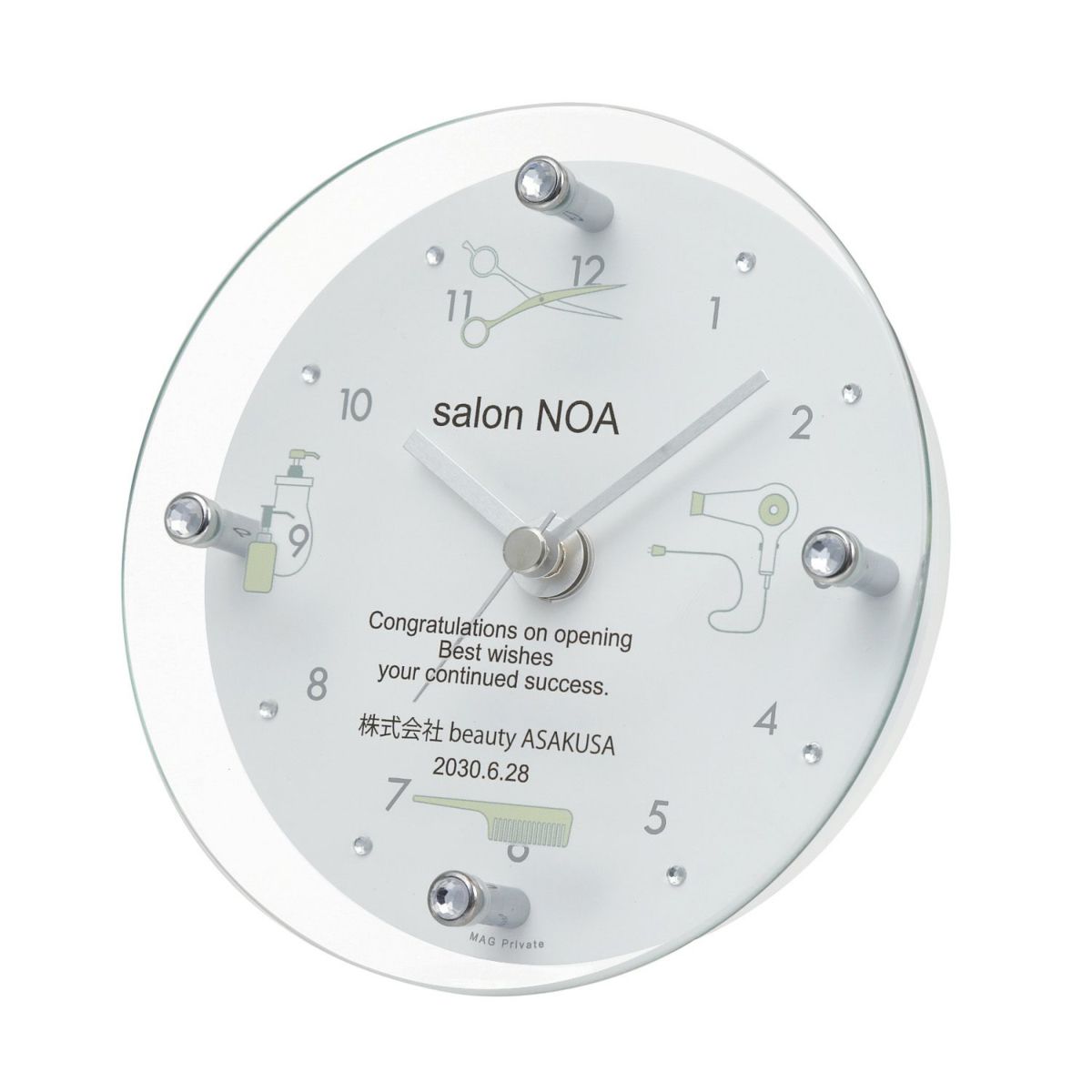 MAG名入れ時計 置時計 「ヘアサロン」 T-789-CO_105