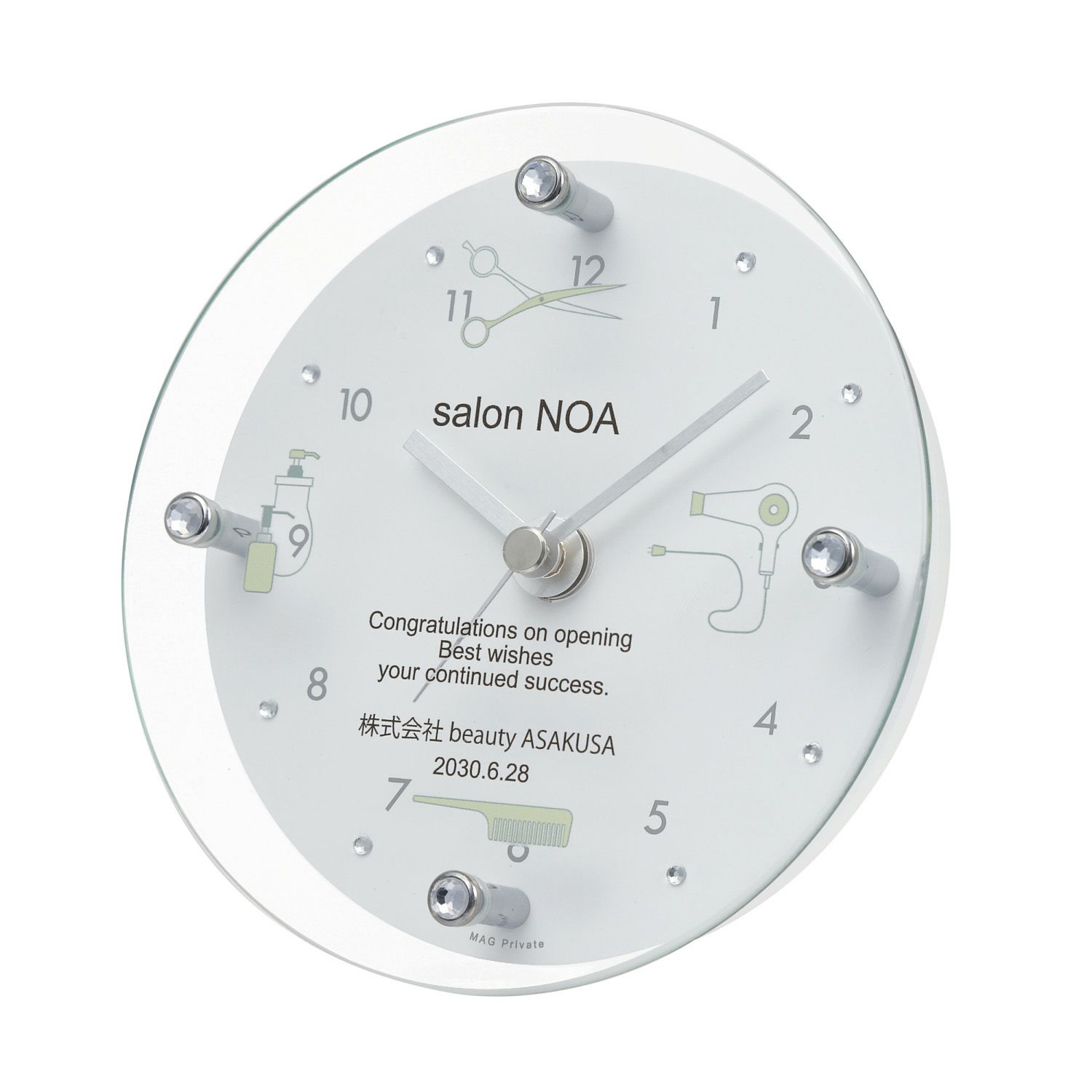 MAG名入れ時計 置時計 「ヘアサロン」 T-789-CO_105