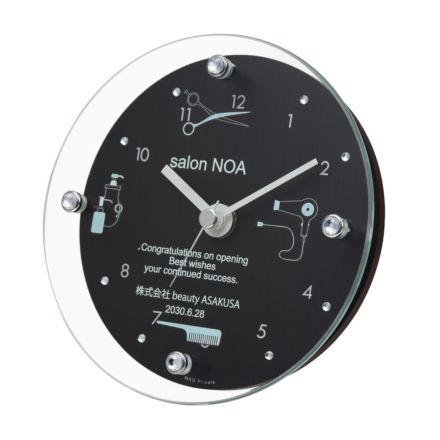 MAG名入れ時計 置時計 「ヘアサロン」 T-789-CO_105
