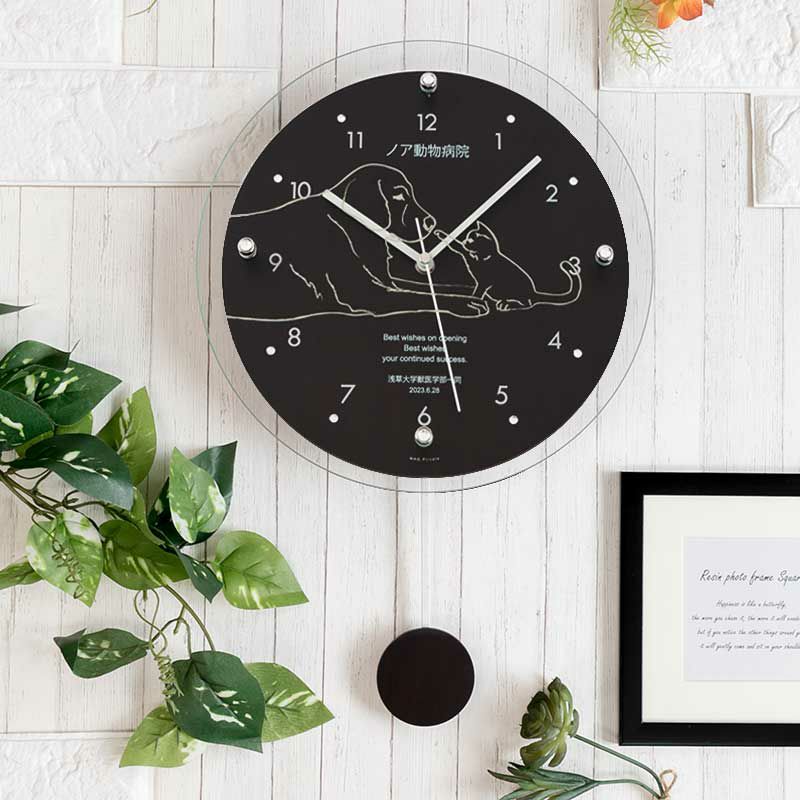 MAG名入れ時計 電波振り子時計 「ペット」 W-797-CO_115