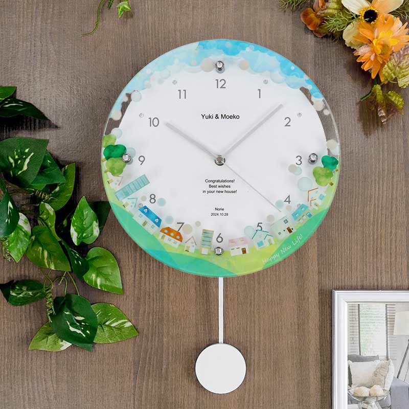 MAG名入れ時計 電波振り子時計 「ニューライフ」 W-797-CO_107