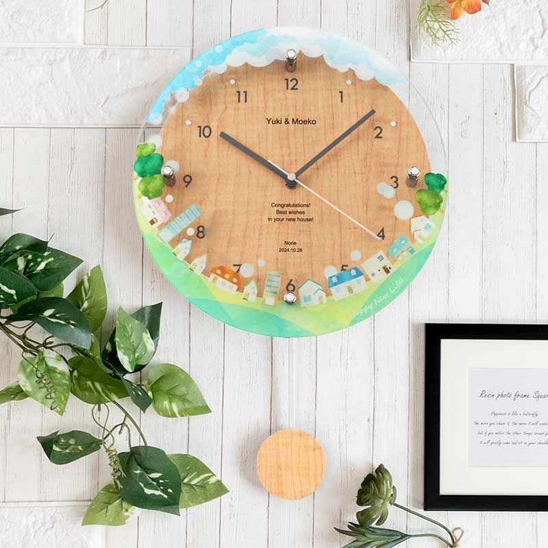 MAG名入れ時計 電波振り子時計 「ニューライフ」 W-797-CO_107