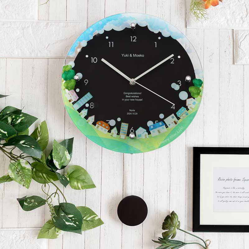 MAG名入れ時計 電波振り子時計 「ニューライフ」 W-797-CO_107