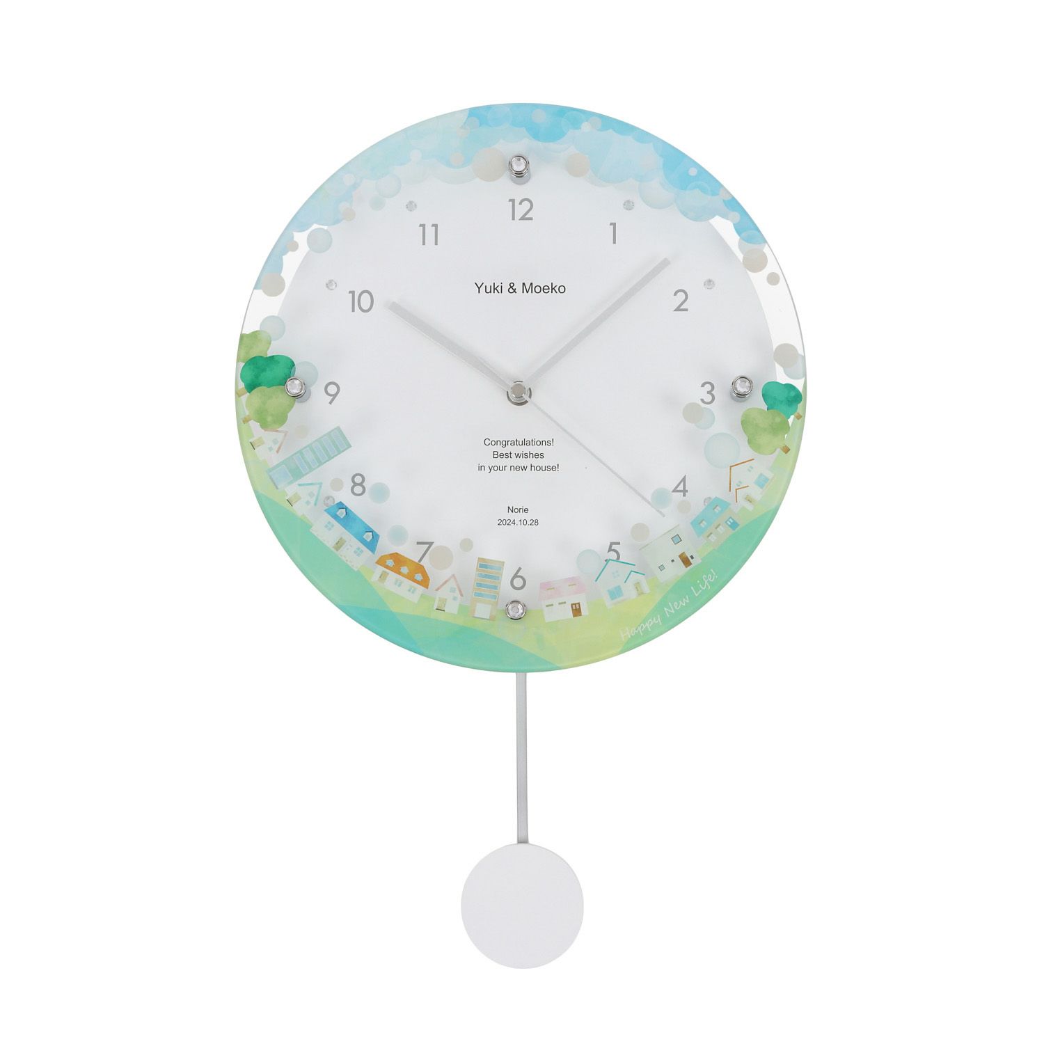 MAG名入れ時計 電波振り子時計 「ニューライフ」 W-797-CO_107