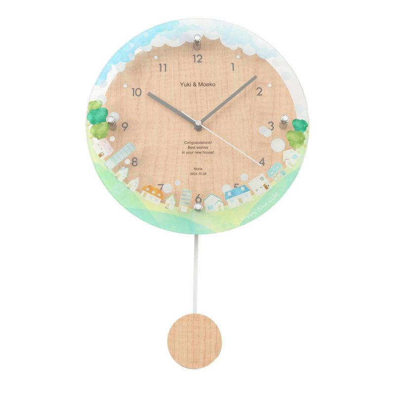 MAG名入れ時計 電波振り子時計 「ニューライフ」 W-797-CO_107