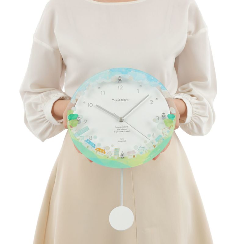 MAG名入れ時計 電波振り子時計 「ニューライフ」 W-797-CO_107