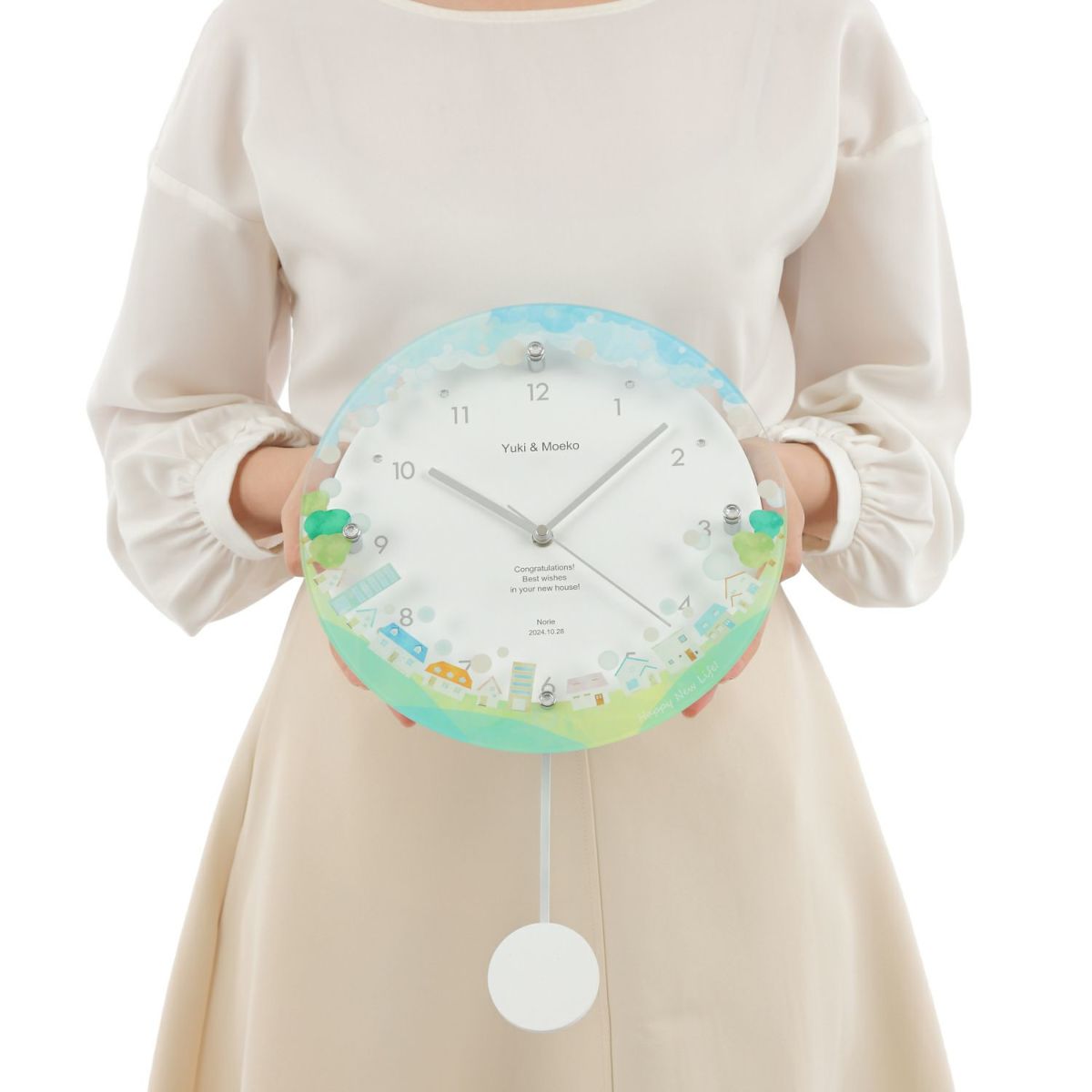 MAG名入れ時計 電波振り子時計 「ニューライフ」 W-797-CO_107