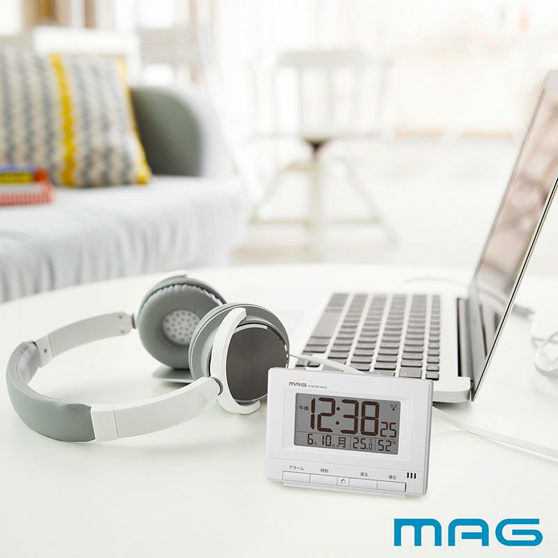 自動点灯機能付き電波時計 ロン T-790