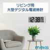 MAGデジタル電波置掛兼用時計クリアビュー W-814