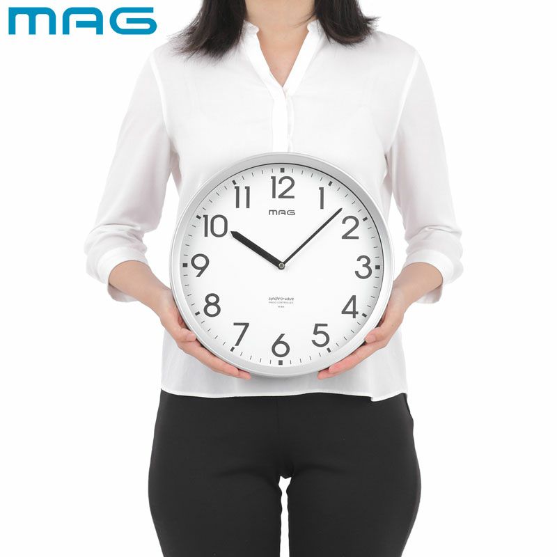 MAG電波掛時計 エコグリン W-804
