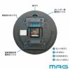 MAGアナデジ掛時計 ダブルポイント W-807