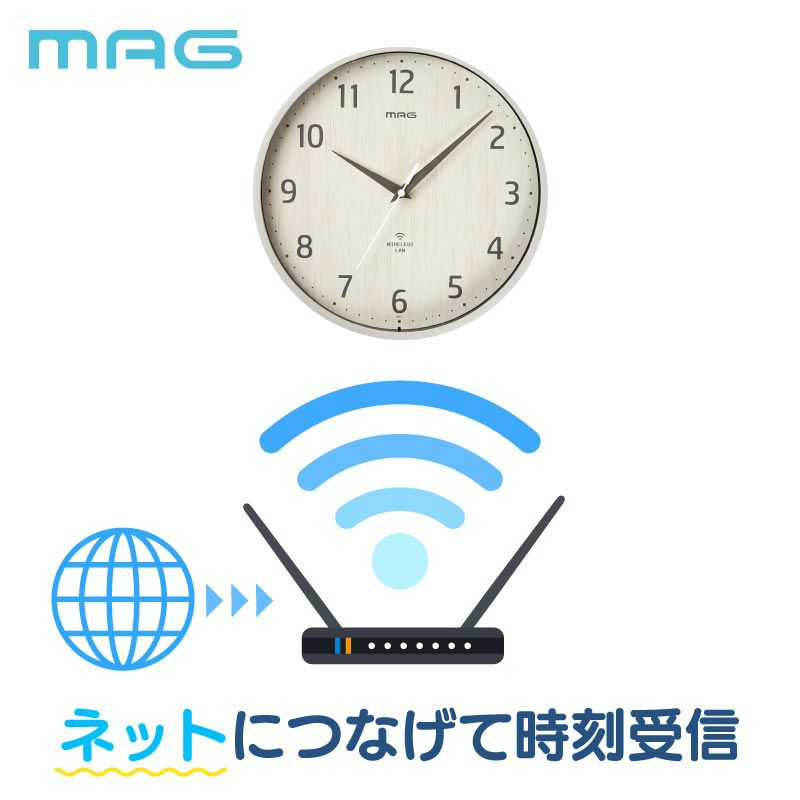 無線LAN掛時計 W818