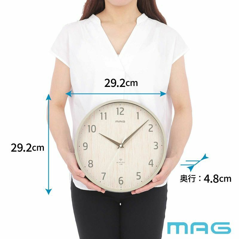 無線LAN掛時計 W818