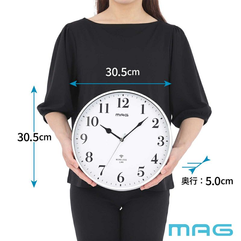 無線LAN掛時計 W819