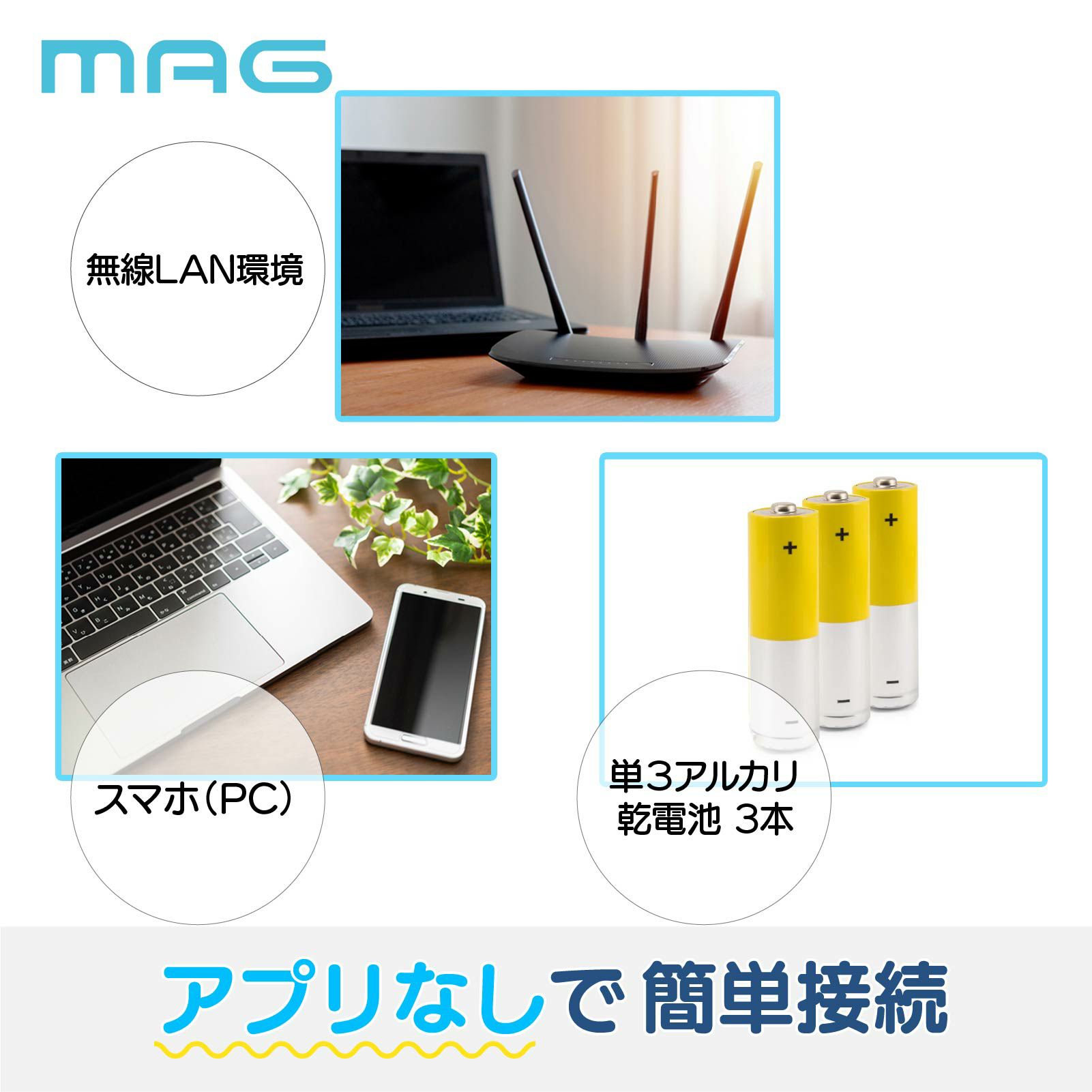 無線LAN掛時計 W820