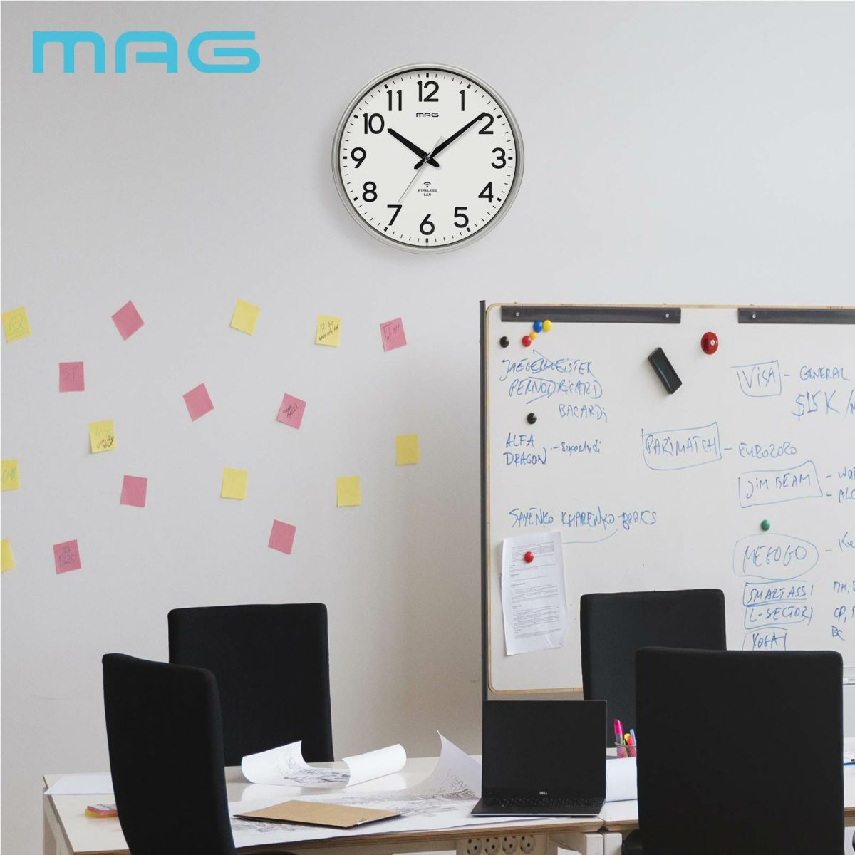 無線LAN掛時計 W823