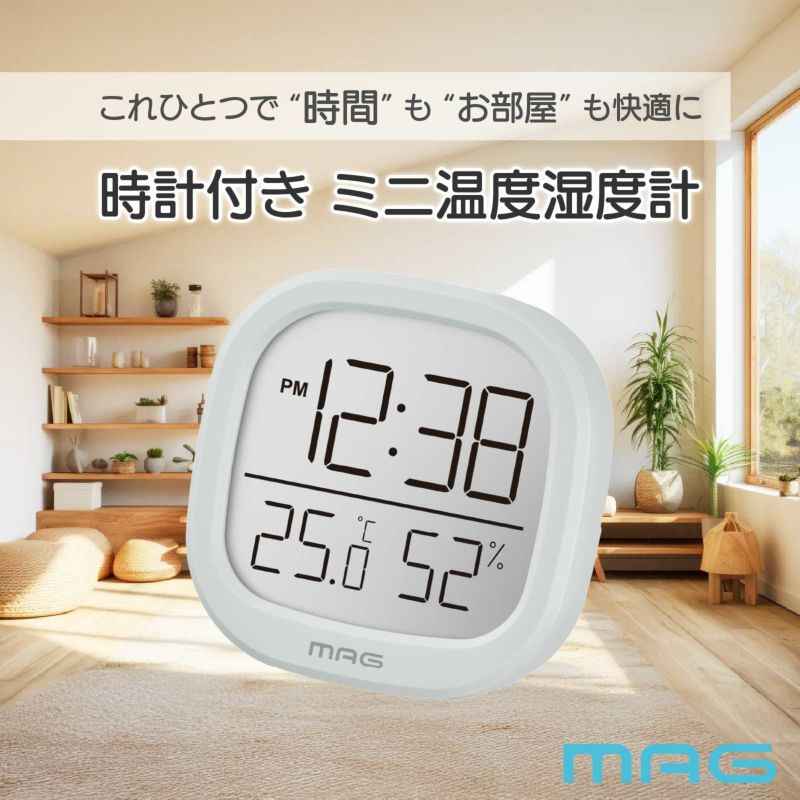 時計付温度湿度計 TH106