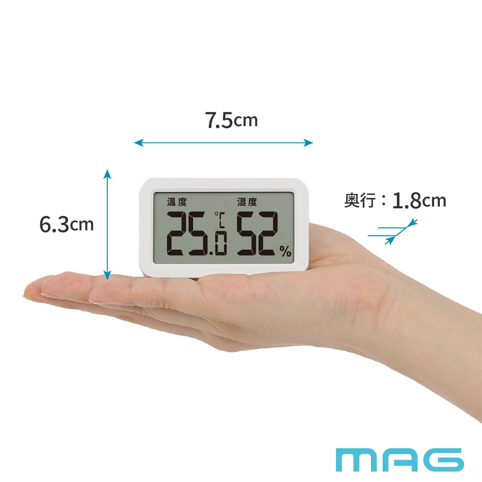 フック付温度湿度計 TH103