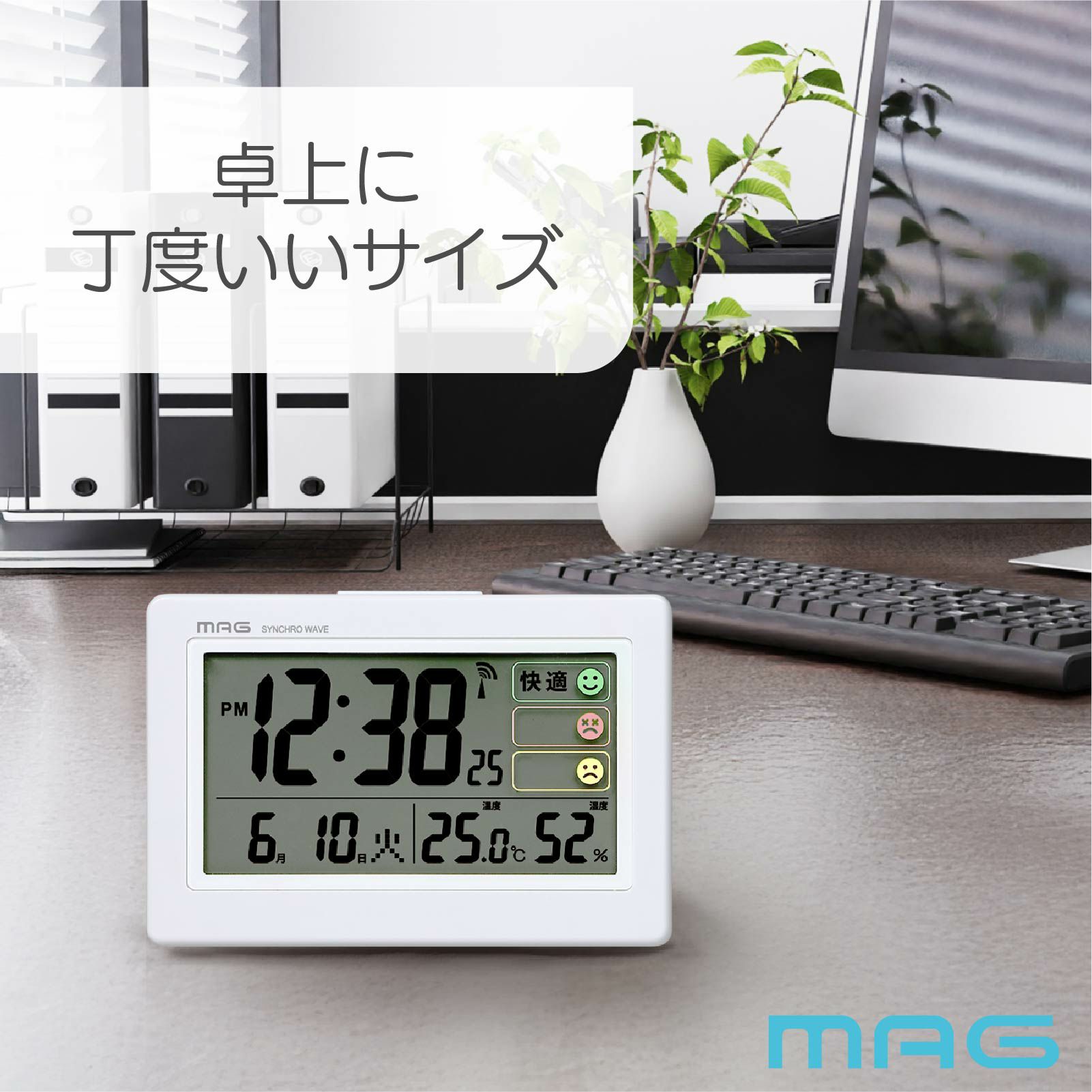 電波目覚まし時計 T796